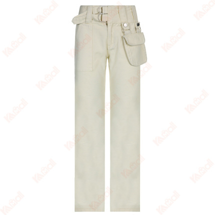 all white charme jeans cotton pant